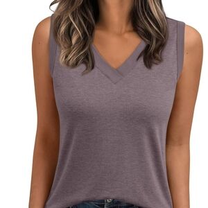 Automet Purple Sleeveless Tank Top Size L